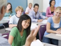 High School Students Learning