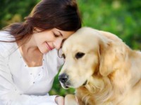 Female Students with Dog