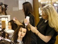 Female Cosmetology Students in Class