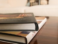College Textbooks on a Table