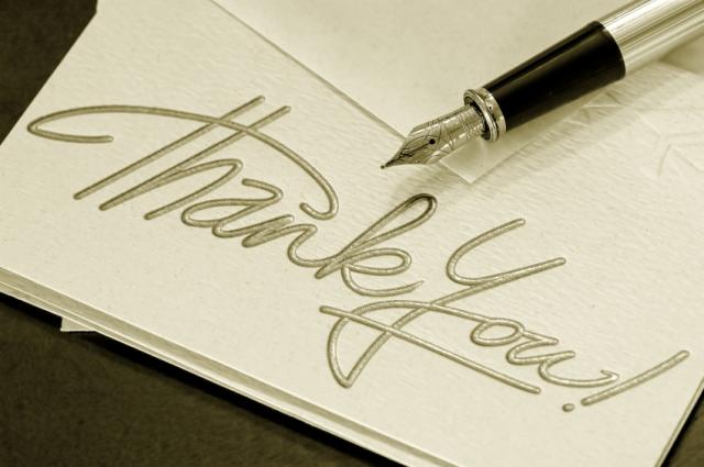 Thank you letters