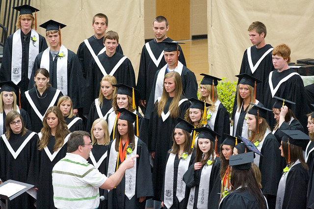 Students Preparing for Graduation