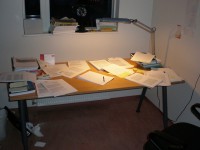 Desk Full of Essay Drafts