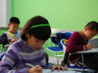 Students Doing Work in Class