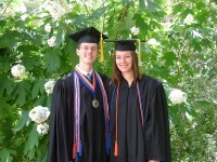 Male and female graduates